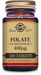 Solgar Folate 400mcg (As Metafolin) 100 Tablets