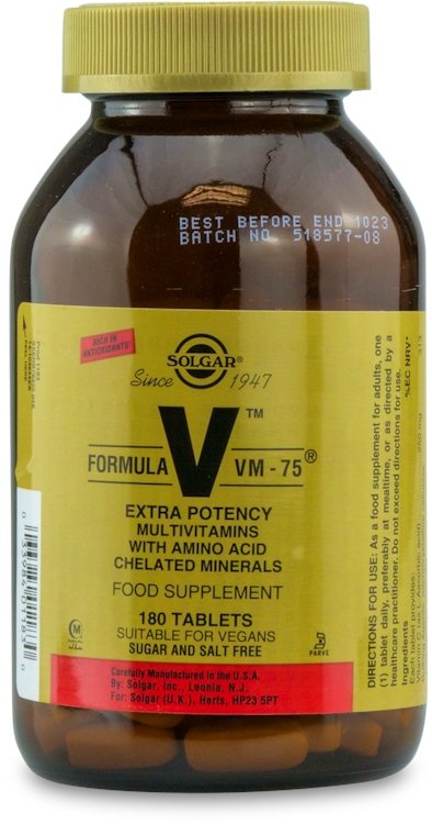 Photos - Vitamins & Minerals SOLGAR Formula Vm-75 Extra Potency 180 Tablets 