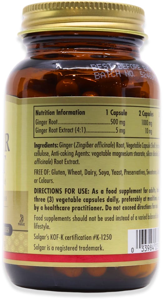 Solgar Ginger Root 100 Capsules - 2