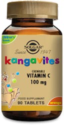 Solgar Kangavites Chewable Vitamin C 100mg (Orange Burst) 90 Chewable Tablets