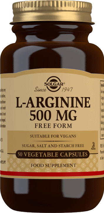 Solgar L-Arginine 500mg 50 Capsules | Medino