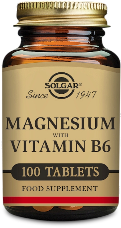 Photos - Vitamins & Minerals SOLGAR Magnesium with Vitamin B6 100 Tablets 