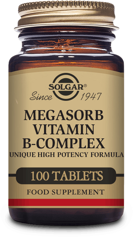 Solgar Megasorb Vitamin B-Complex 100 Tablets | Medino