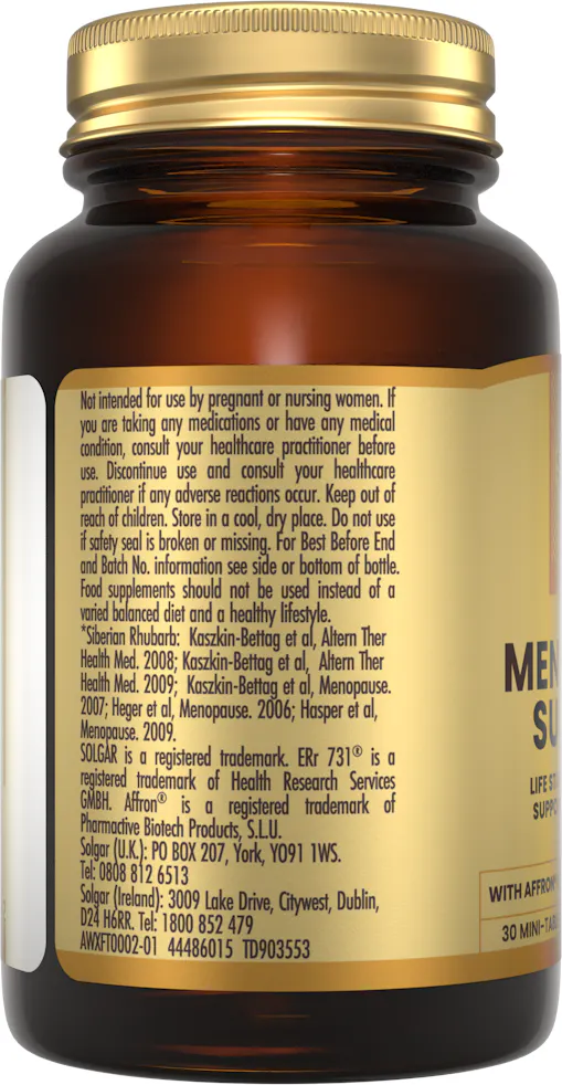 Solgar Menopause Support 30 Mini Tablets - 2