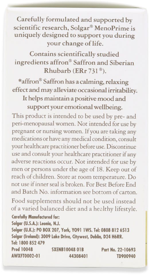 Solgar MenoPrime 30 Mini-Tablets - 2