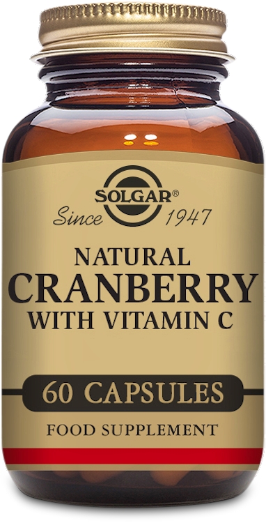 Photos - Vitamins & Minerals SOLGAR Natural Cranberry with Vitamin C 60 Capsules 