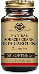 Solgar Natural Source Oceanic Beta-Carotene 60 Pack Softgels