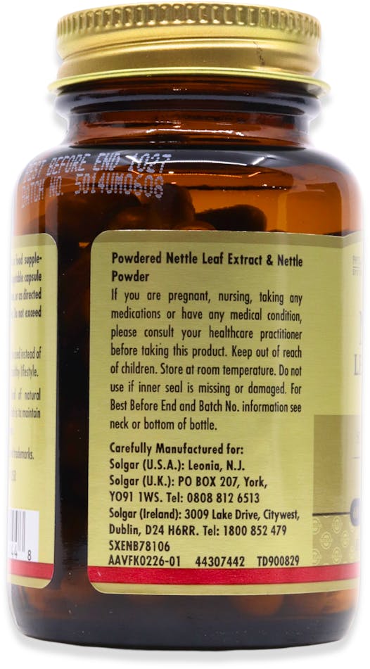 Solgar Nettle Leaf Extract 60 Capsules - 4