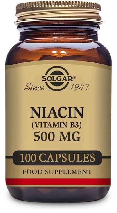 Photos - Vitamins & Minerals SOLGAR Niacin  500mg 100 Capsules (Vitamin B3)
