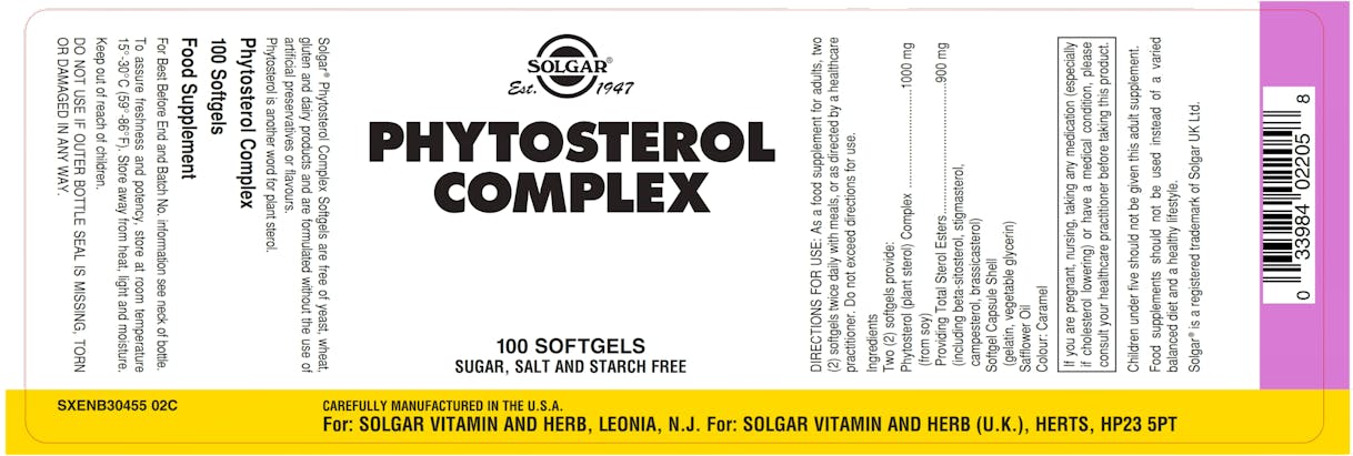 Solgar Phytosterol Complex 100 Softgels - 2