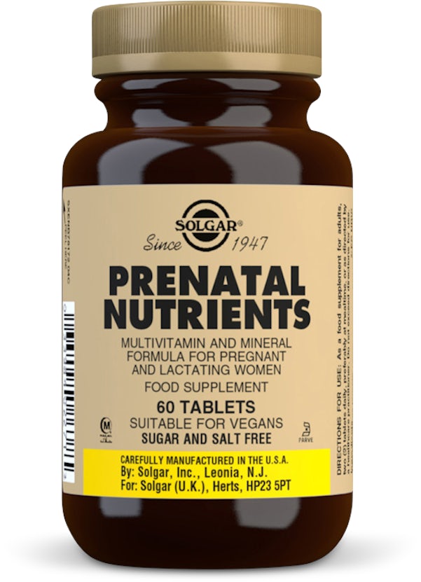 Solgar Prenatal Nutrients 60 Tablets