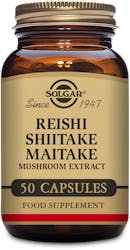 Solgar Reishi Shiitake Maitake Mushroom Extract 50 Capsules