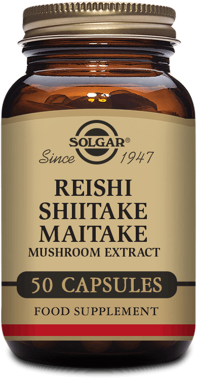 Solgar Reishi Shiitake Maitake Mushroom Extract 50 Capsules | medino