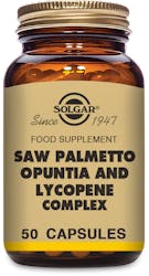 Solgar Saw Palmetto Opuntia & Lycopene Complex 50 Capsules