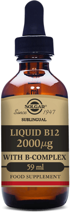 Solgar Sublingual Liquid B12 2000µg With B-Complex 59ml | Medino