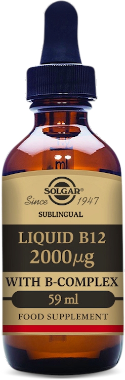 Photos - Vitamins & Minerals SOLGAR Sublingual Liquid B12 2000µg with B-Complex 59ml 