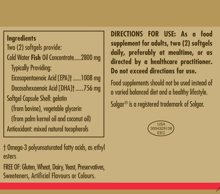 Solgar Triple Strength Omega-3 100 Softgels - 2
