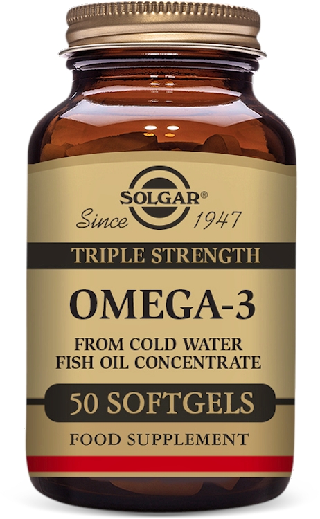 Photos - Vitamins & Minerals SOLGAR Triple Strength Omega-3 50 Softgels 