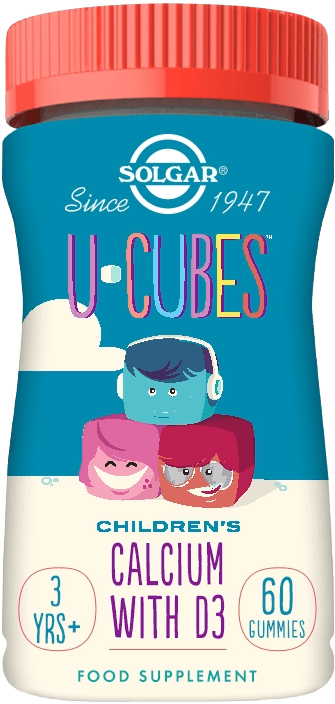 Solgar U-Cubes Children's Calcium D3 60 Gummies