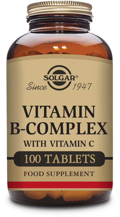 Solgar Vitamin B-Complex With Vitamin C 100 Tablets | Medino