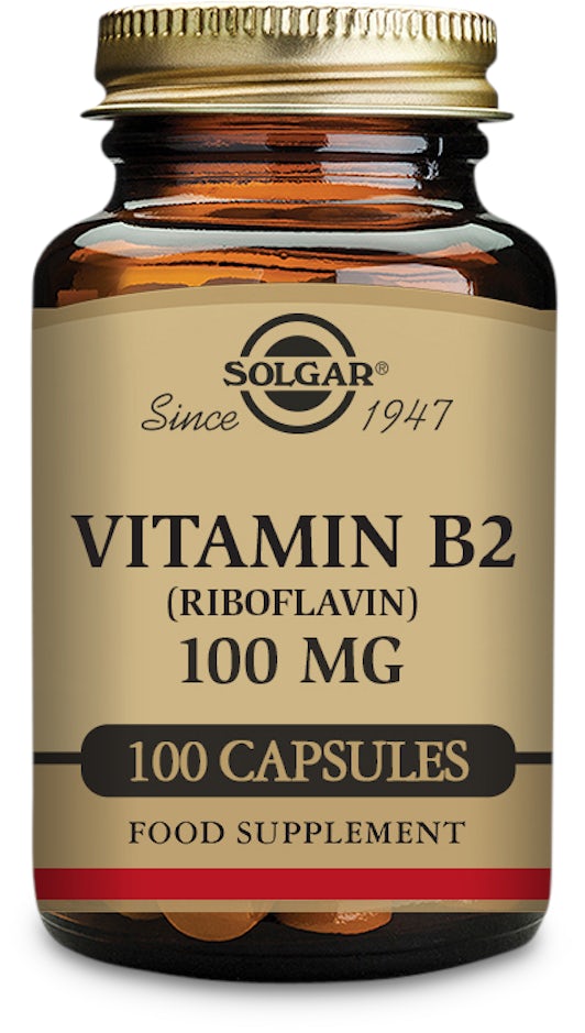 Solgar Vitamin B2 (Riboflavin) 100mg 100 Capsules