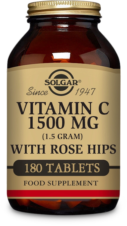 Photos - Vitamins & Minerals SOLGAR Vitamin C 1500mg with Rose Hips 180 Tablets 