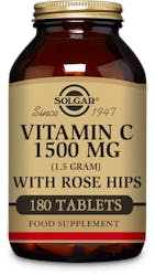 Solgar Vitamin C 1500mg with Rose Hips 180 Tablets