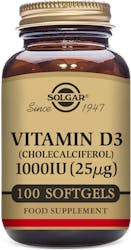 Solgar Vitamin D3 1000IU (25µg) 100 Softgels