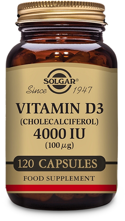 Photos - Vitamins & Minerals SOLGAR Vitamin D3  4000IU (100µg) 120 Capsules (Cholecalciferol)