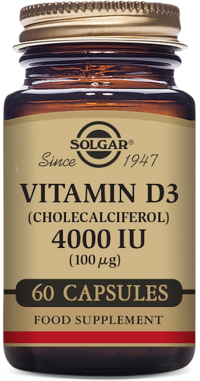 Photos - Vitamins & Minerals SOLGAR Vitamin D3  4000IU (100µg) 60 Vegetable Capsules (Cholecalciferol)
