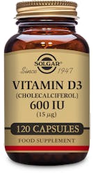 Solgar Vitamin D3 (Cholecalciferol) 600IU (15μg) 120 Capsules