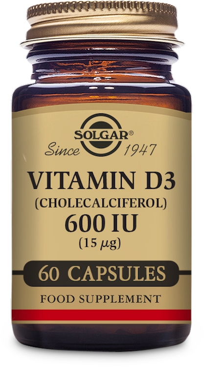 Photos - Vitamins & Minerals SOLGAR Vitamin D3  600IU (15μg) 60 Capsules (Cholecalciferol)