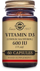 Solgar Vitamin D3 (Cholecalciferol) 600IU (15μg) 60 Capsules