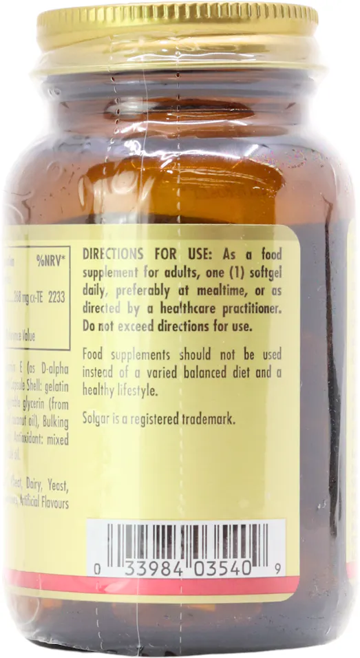 Solgar Vitamin E 268 mg (400 IU) 50 Softgels - 3