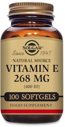 Solgar Vitamin E 268mg (400IU) 100 Vegetable Softgels