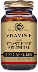 Solgar Vitamin E with Yeast Free Selenium 100 Capsules