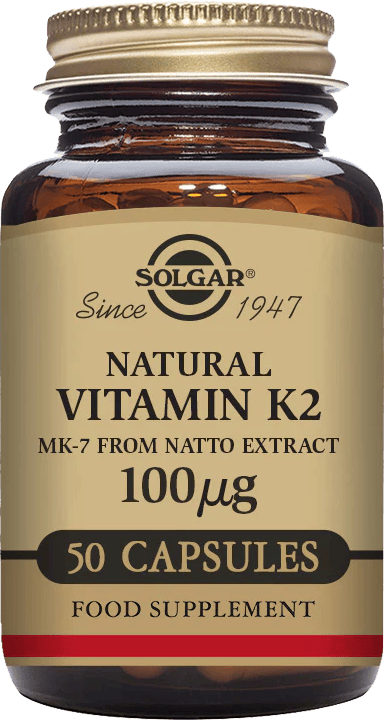 Solgar Vitamin K2 100µg 50 Vegetable Capsules