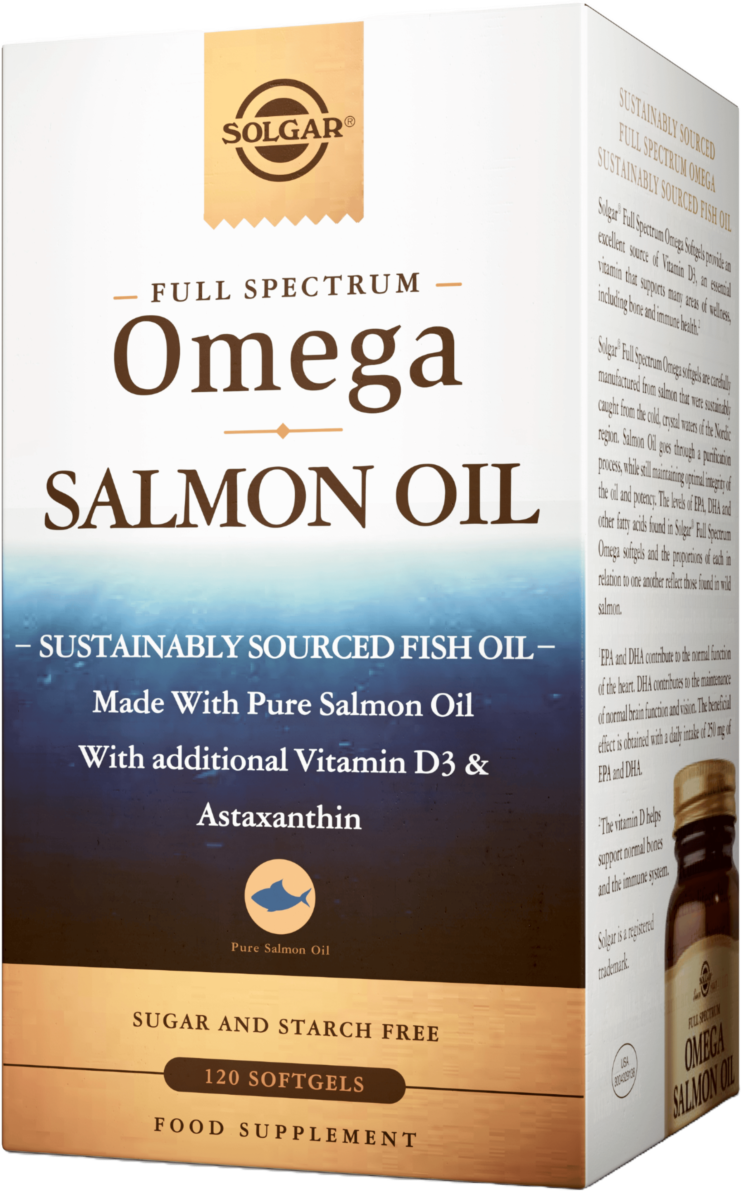 Solgar Full Spectrum Omega Salmon Oil 120 Softgels