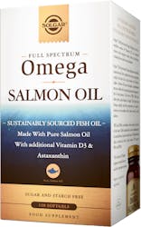 Solgar Full Spectrum Wild Alaskan Omega Salmon Oil 120 Softgels