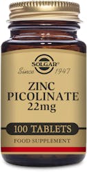 Solgar Zinc Picolinate 22mg 100 Tablets