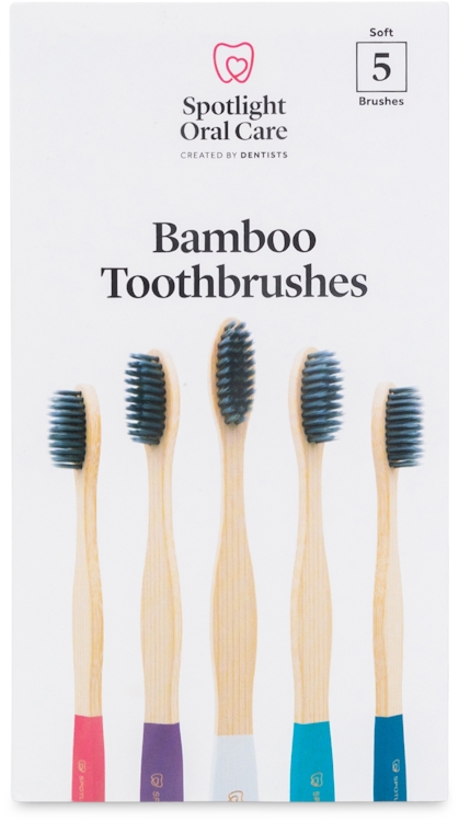 Spotlight Oral Care Bamboo Toothbrush Pack (Pack of 5)