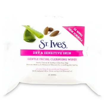 St. Ives Facial Cleansing Gentle Wipes Dry and Sensitive 35