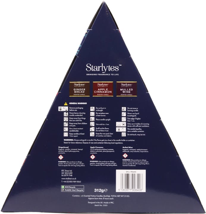 Starlytes Triangle Votive 6 piece Gift Set - 2