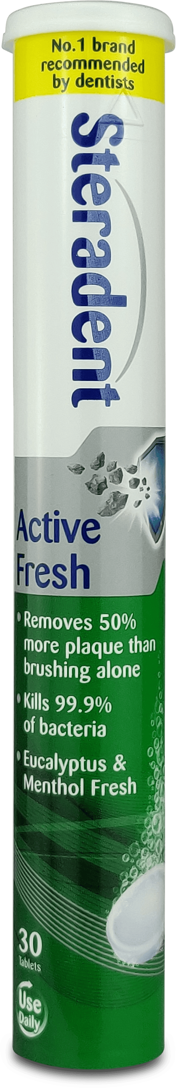 Steradent Active Fresh Daily 30 Tablets