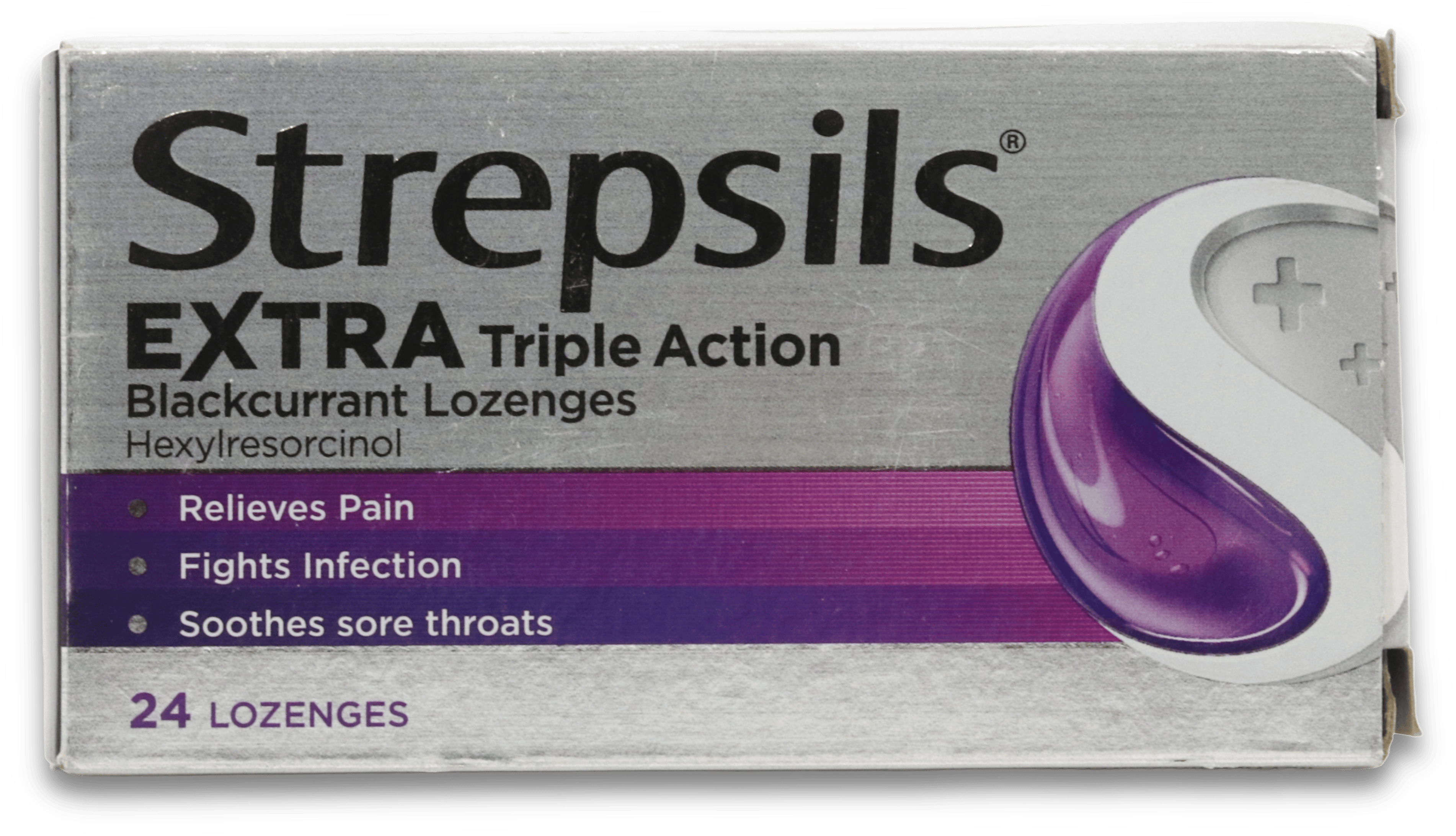Strepsils Extra Blackcurrant 24 Lozenges