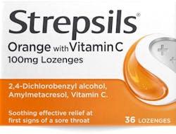 Strepsils Orange & Vitamin C 36 pack