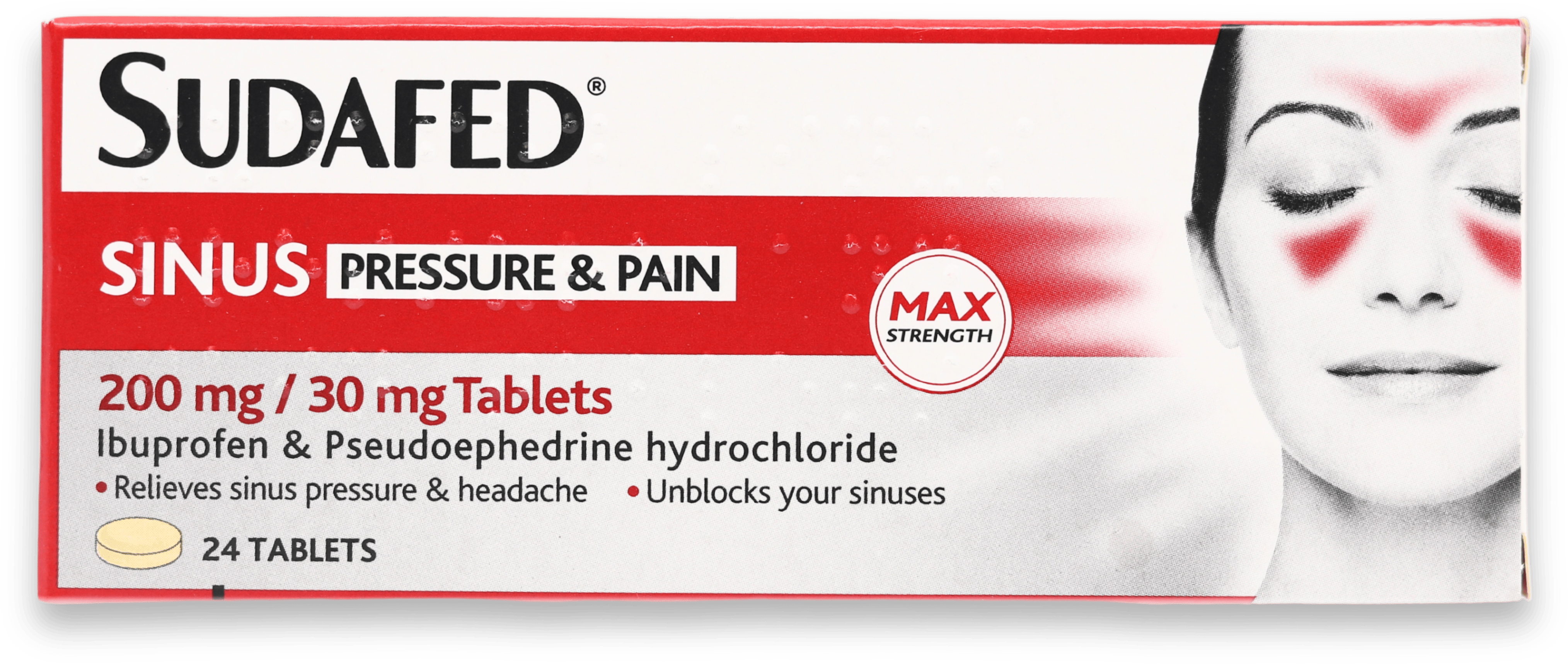 Sudafed Sinus Pressure & Pain Tablets 24