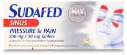 Sudafed Pressure and Pain Tablets 24