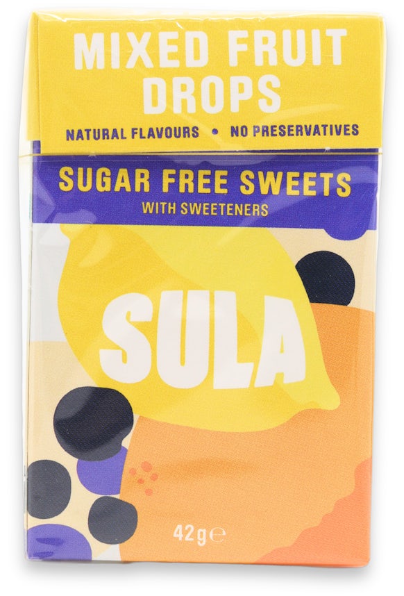 Sula Mixed Fruit Sugar Free Sweets 42g medino