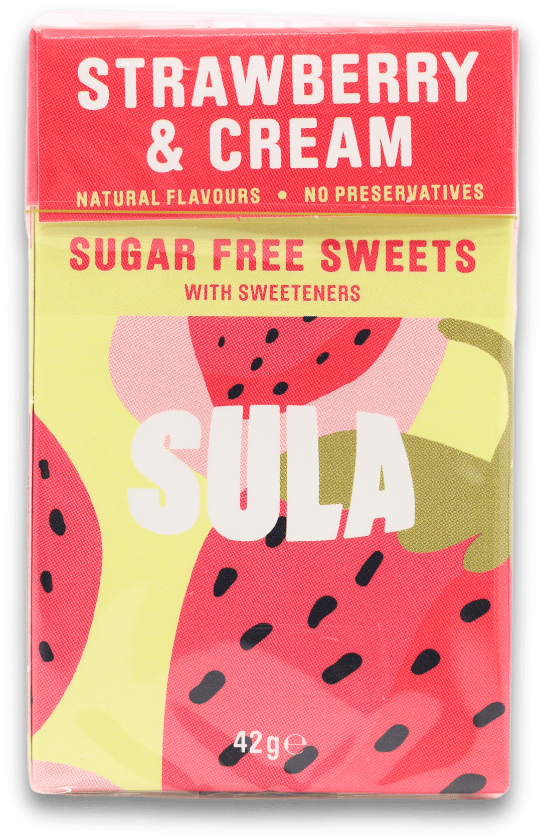 Sula Strawberry & Cream Sugar Free Sweets 42g